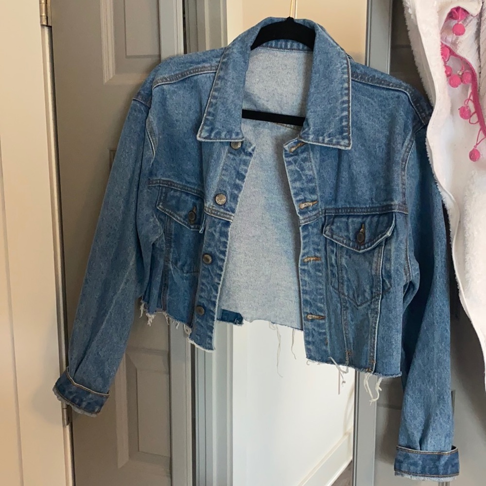 Pacsun cropped denim jacket